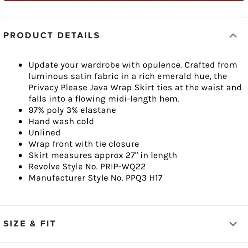 Revolve Privacy Please Emerald Java Wrap Skirt Gr… - image 2
